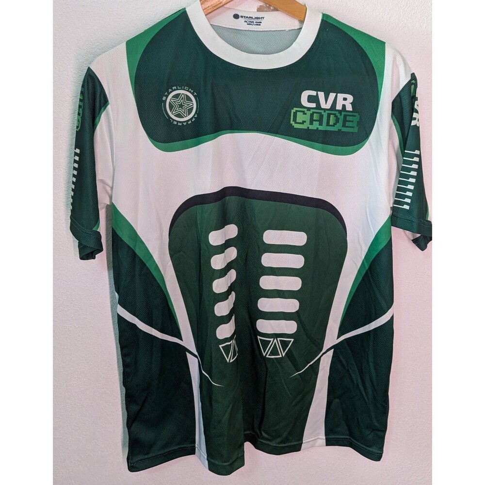 Starlight Jersey Green And White Men's Size Large L (537)